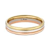 Ehering Fairtrade Gold 585 tricolor