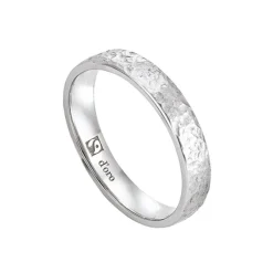 Ehering Fairtrade Wei&szlig;gold 585 gefr&auml;st