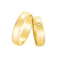 Ehering Gold 585 mit Brillant
