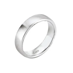 Ehering Wei&szlig;gold 585 seidenmattiert