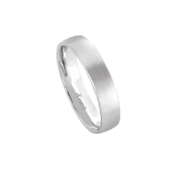 Ehering Wei&szlig;gold 585, seidenmattiert