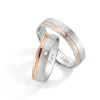 Ehering Wei&szlig;gold/Ros&eacute;gold 585