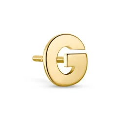 Einzelohrstecker "Letter G" Gold 585