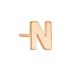Einzelohrstecker "Letter N" Ros&eacute;gold 585