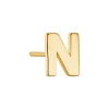Einzelohrstecker "Letter N" Gold 585