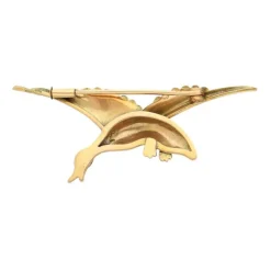 Email Brosche "Flugente" Gold 585 - Privatbesitz