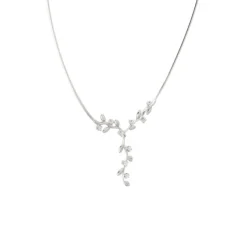 Florales Collier Wei&szlig;gold 750 - Privatbesitz