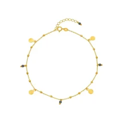 Fu&szlig;kettchen Gold 585 Zirkonia