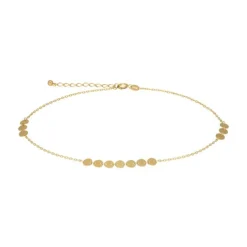 Fu&szlig;kettchen "Pl&auml;ttchen" Gold 585