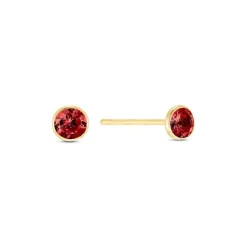 Granat Ohrstecker Gold 585