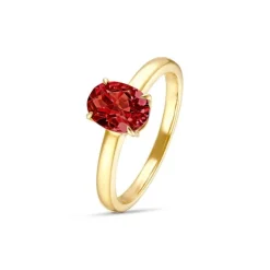 Granat Ring Gold 585