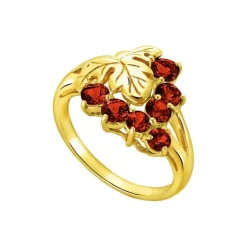 Granat Ring "Merlot" Gold 585