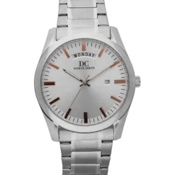 Herren Armbanduhr silberfarben Stahl