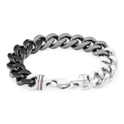 Herren Armkette Stahl tlw. schwarz ionenplattiert