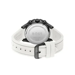 Herren Chronograph "ADMIRAL" Quarz Silikon wei&szlig;