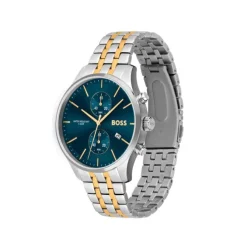 Herren Chronograph "ASSOCIATE" Quarz Stahl bicolor