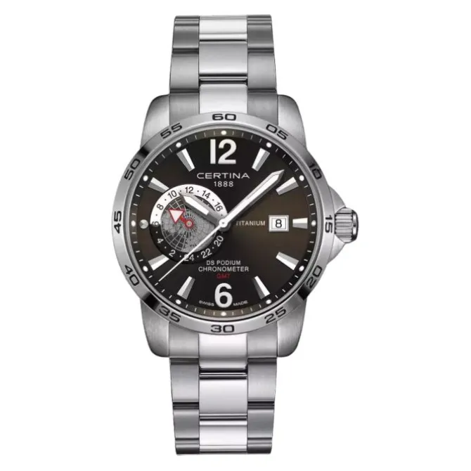 Herren Chronograph "DS PODIUM GMT" Quarz Titan