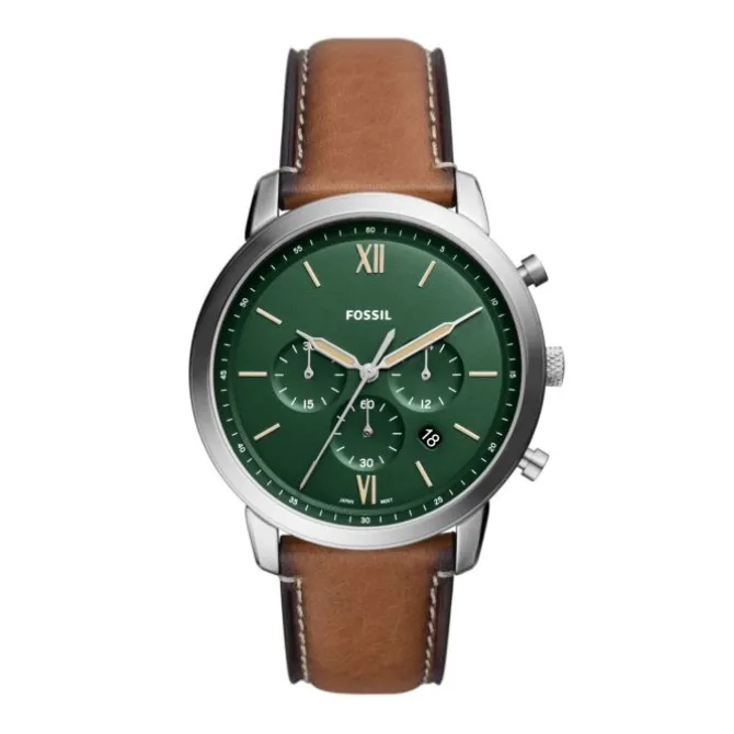 Herren Chronograph "NEUTRA" Quarz Leder braun