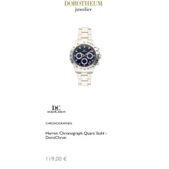 Herren Chronograph Quarz Stahl