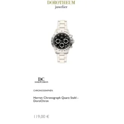 Herren Chronograph Quarz Stahl