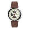 Herren Chronograph "SPORT TOURER" Quarz Leder braun