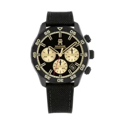 Herren Chronograph "TH85 CARBON" Quarz Nylon schwarz