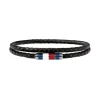 Herren Leder Armband "Casual Schwarz & Silber"