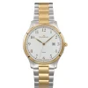 Herren Uhr "HAMBURG" Quarz Stahl bicolor