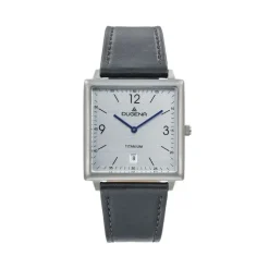 Herren Uhr "MANNHEIM" Quarz Leder schwarz