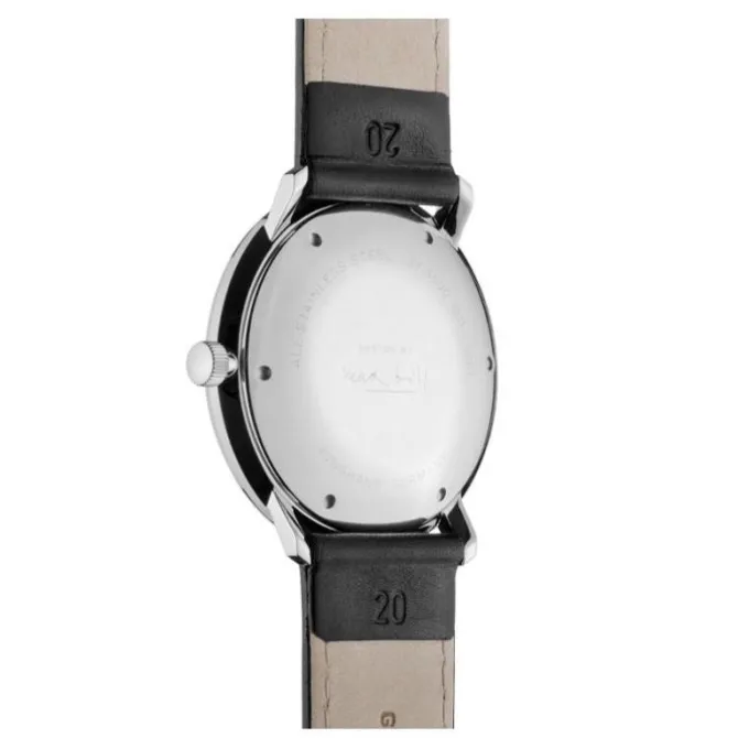 Herren Uhr "MAX BILL" Automatik Leder schwarz
