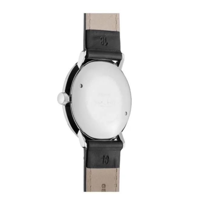 Herren Uhr "MAX BILL" Handaufzug Leder schwarz