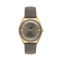 Herren Uhr Quarz Leder