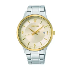 Herren Uhr Quarz Stahl tlw. gold