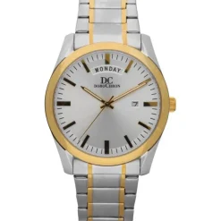 Herren Uhr Quarz Stahl tlw. gold