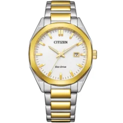 Herren Uhr "SPORTS" ECO Drive Stahl bicolor
