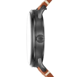 Herren Uhr "THE COMMUTER 3H DATE" Quarz Leder braun