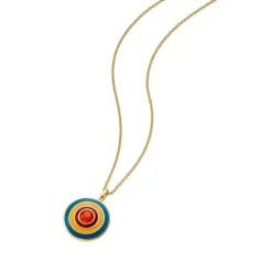 Karneol Collier Silber 925 vergoldet