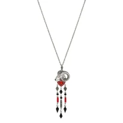 Karneol Markasit Collier "Widder" Silber 925