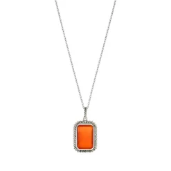 Karneol Markasit Collier Silber 925