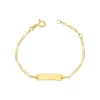 Kinder Taufarmband mit Gravurplatte Gold 585