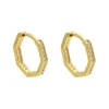 Klappcreolen Gold 585 Zirkonia