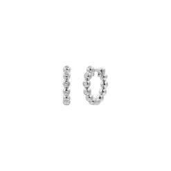 Klappcreolen "Icy Bubble" Silber 925 Zirkonia
