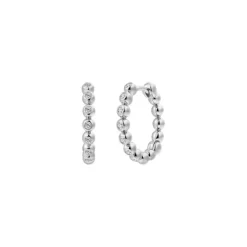 Klappcreolen "Icy Bubble" Silber 925 Zirkonia