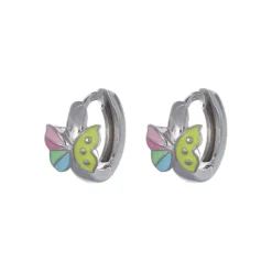 Klappcreolen "Schmetterling" Silber 925
