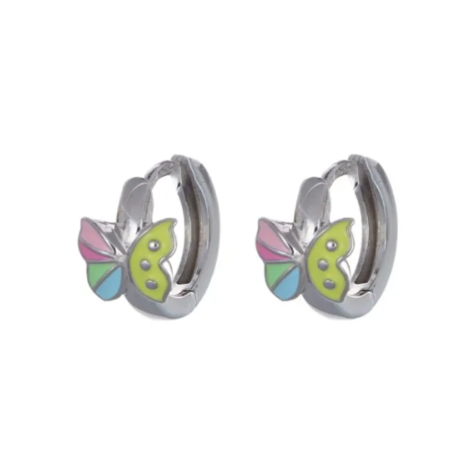Klappcreolen "Schmetterling" Silber 925