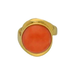 Korallen Ring Gold 750 - Gr. 54 - Privatbesitz