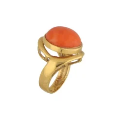 Korallen Ring Gold 750 - Gr. 54 - Privatbesitz