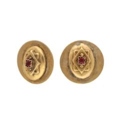 Korund Ohrclips Gold 580 - Privatbesitz