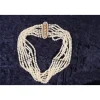 Kulturperlen Mondstein Brillant Collier Gold 585 - Privatbesitz