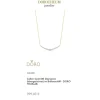Lab Grown Diamond Collier Gold 585 im Brillantschliff zus. 0,52 ct.